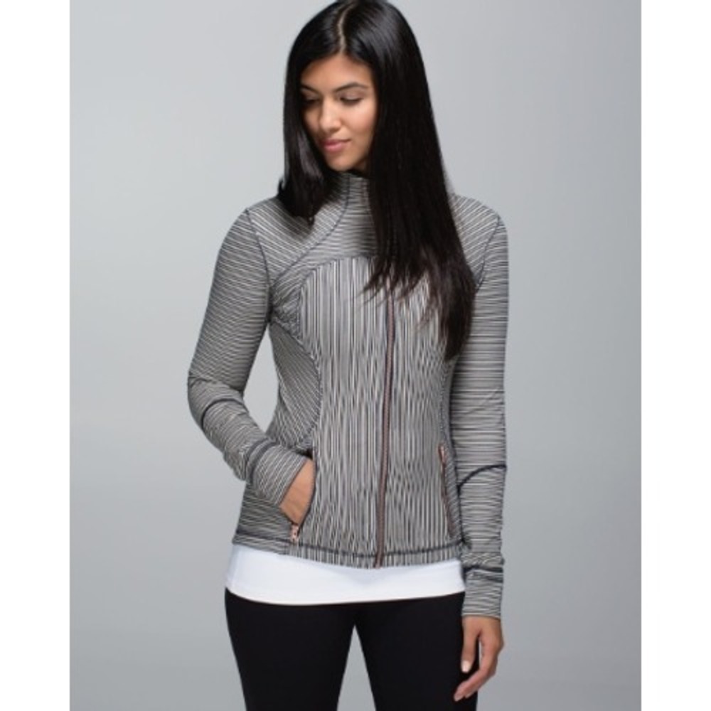 Lululemon Forme‎ Jacket II Pine Stripe Size 6